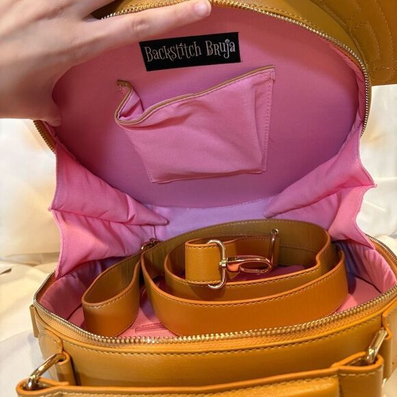 Backstitch Bruja Disney Mickey Concha Convertible Crossbody and Backpack Bag NEW - Picture 7 of 8